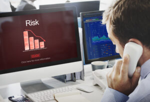 AI dashboard monitoring third-party risk management with vendor performance metrics and predictive analytics.