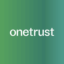 OneTrust platform interface showing privacy compliance management dashboard and data governance tools