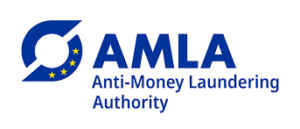 Diagram showing the EU AMLA 2026 framework, including centralized supervision in Frankfurt, national AML supervisors across 27 EU countries, and the transition to a single EU AML rulebook with direct supervision of high-risk financial institutions.